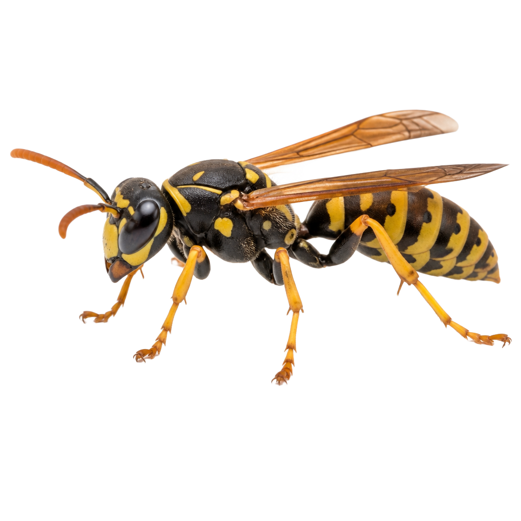 Close-up of a paper wasp